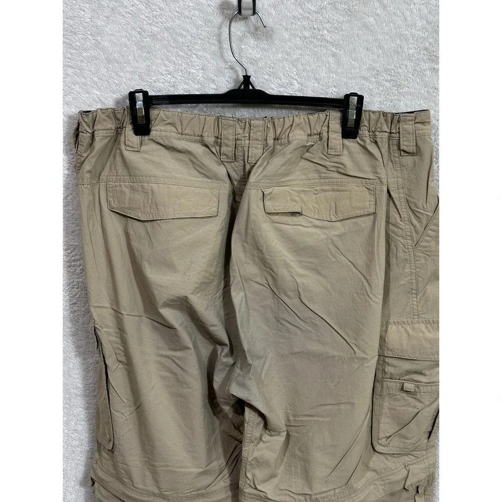 REI Convertible Pants Mens XL 32 Tall Brown Hiking Stretch Cargo‎ Outdoor Zip